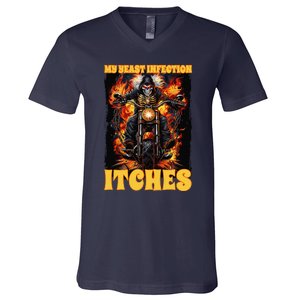 My Yeast Infection Itches V-Neck T-Shirt