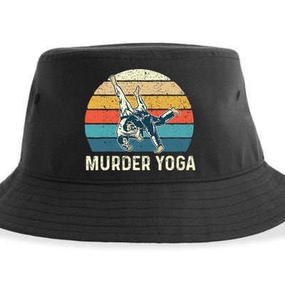 Murder Yoga Jiu Jitsu Grappler Martial Arts Coach BJJ Sustainable Bucket Hat