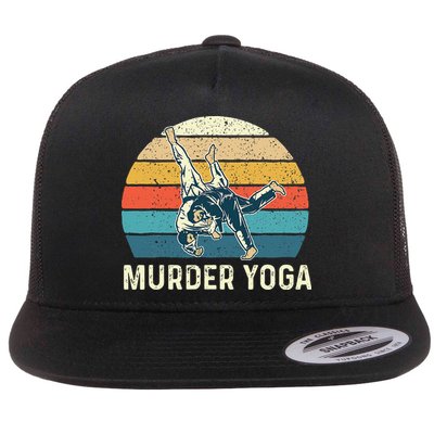 Murder Yoga Jiu Jitsu Grappler Martial Arts Coach BJJ Flatbill Hat