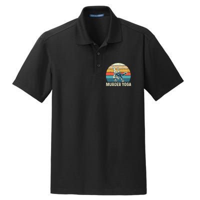 Murder Yoga Jiu Jitsu Grappler Martial Arts Coach BJJ Dry Zone Grid Polo