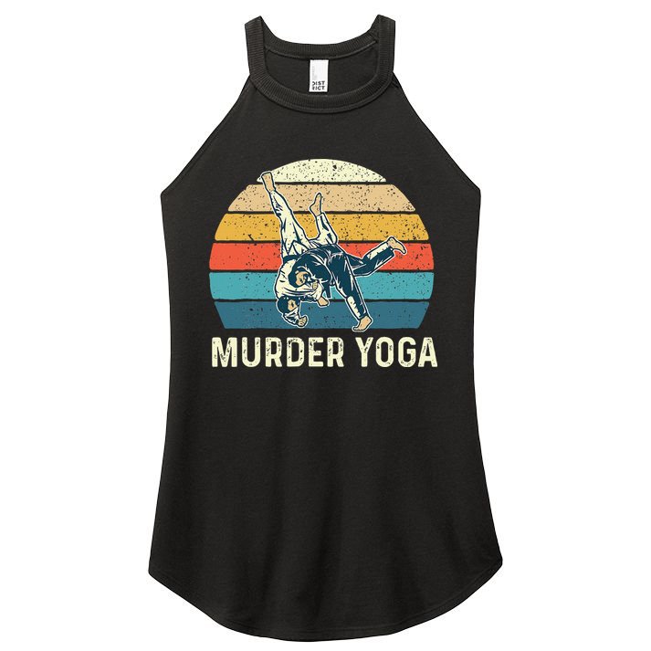 Murder Yoga Jiu Jitsu Grappler Martial Arts Coach BJJ Women's Perfect Tri Rocker Tank