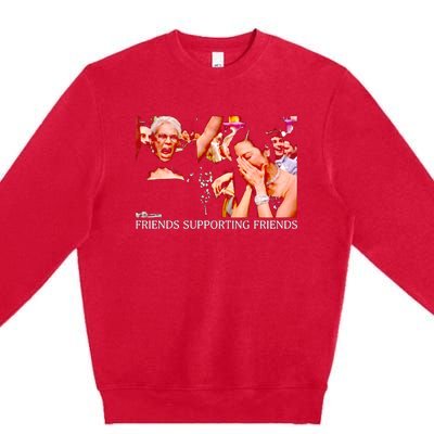 Michelle Yeoh Jamie Lee Curtis Golden Globes Friends Supporting Friends Premium Crewneck Sweatshirt