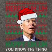 Merry You Know The Thing Funny Joe Biden Christmas Cotton Canvas Backpack