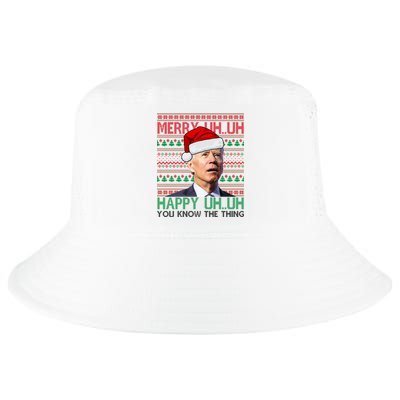 Merry You Know The Thing Funny Joe Biden Christmas Cool Comfort Performance Bucket Hat