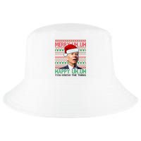 Merry You Know The Thing Funny Joe Biden Christmas Cool Comfort Performance Bucket Hat