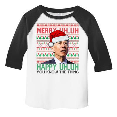 Merry You Know The Thing Funny Joe Biden Christmas Toddler Fine Jersey T-Shirt