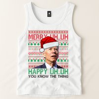 Merry You Know The Thing Funny Joe Biden Christmas Tank Top