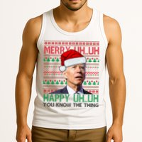 Merry You Know The Thing Funny Joe Biden Christmas Tank Top