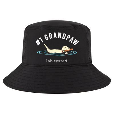 Men Yellow Labrador Retriever Dog Grandpa 1 Grandpaw Cool Comfort Performance Bucket Hat