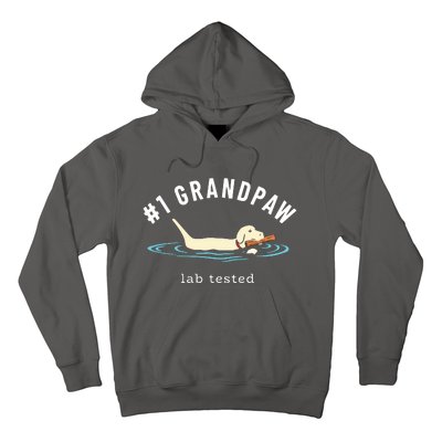 Men Yellow Labrador Retriever Dog Grandpa 1 Grandpaw Hoodie