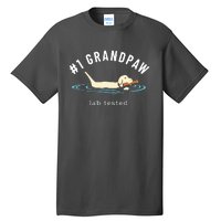 Men Yellow Labrador Retriever Dog Grandpa 1 Grandpaw Tall T-Shirt