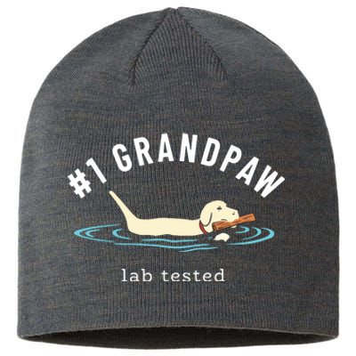 Men Yellow Labrador Retriever Dog Grandpa 1 Grandpaw Sustainable Beanie