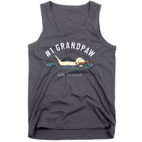 Men Yellow Labrador Retriever Dog Grandpa 1 Grandpaw Tank Top