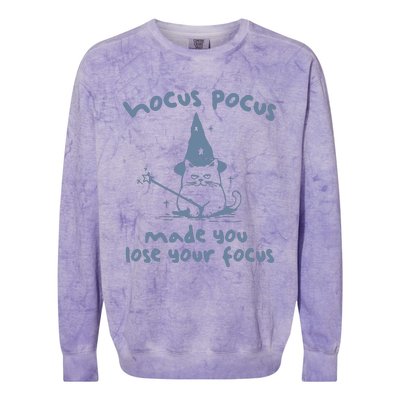 Made You Lose Your Focus Retro Colorblast Crewneck Sweatshirt