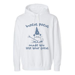 Made You Lose Your Focus Retro Garment-Dyed Fleece Hoodie