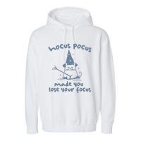 Made You Lose Your Focus Retro Garment-Dyed Fleece Hoodie