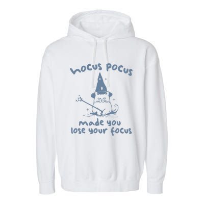 Made You Lose Your Focus Retro Garment-Dyed Fleece Hoodie