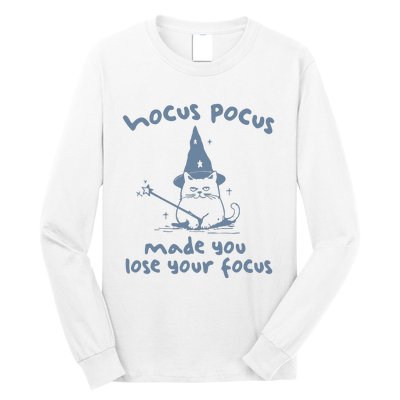 Made You Lose Your Focus Retro Long Sleeve Shirt