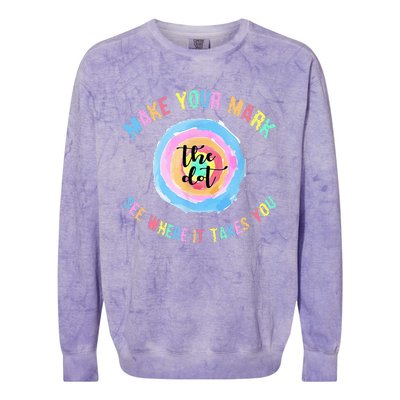 Make Your Mark Dot Day See Where It Takes You The Dot Colorblast Crewneck Sweatshirt