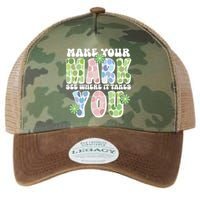 Mark Your Mark See Where It Takes You Dot Day Legacy Tie Dye Trucker Hat
