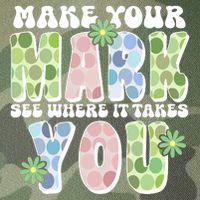 Mark Your Mark See Where It Takes You Dot Day Legacy Tie Dye Trucker Hat