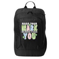 Mark Your Mark See Where It Takes You Dot Day City Backpack