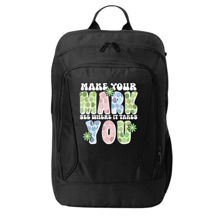 Mark Your Mark See Where It Takes You Dot Day City Backpack