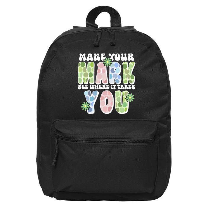 Mark Your Mark See Where It Takes You Dot Day 16 in Basic Backpack