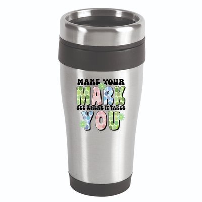 Mark Your Mark See Where It Takes You Dot Day 16oz Travel Tumbler