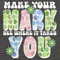 Mark Your Mark See Where It Takes You Dot Day Vector Backpack