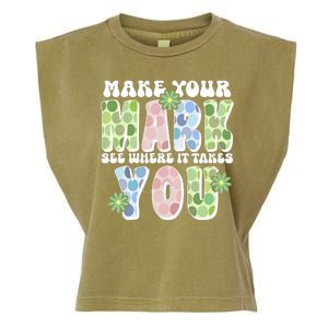 Mark Your Mark See Where It Takes You Dot Day Garment-Dyed Women's Muscle Tee