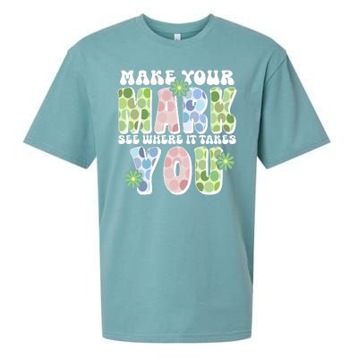 Mark Your Mark See Where It Takes You Dot Day Sueded Cloud Jersey T-Shirt