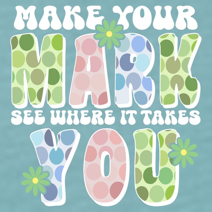 Mark Your Mark See Where It Takes You Dot Day Sueded Cloud Jersey T-Shirt