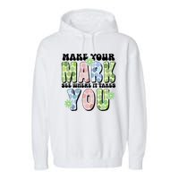 Mark Your Mark See Where It Takes You Dot Day Garment-Dyed Fleece Hoodie
