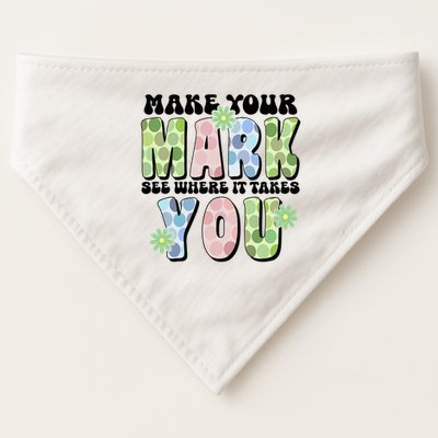 Mark Your Mark See Where It Takes You Dot Day USA-Made Doggie Bandana