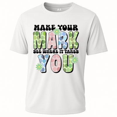 Mark Your Mark See Where It Takes You Dot Day Cooling Performance Crew T-Shirt