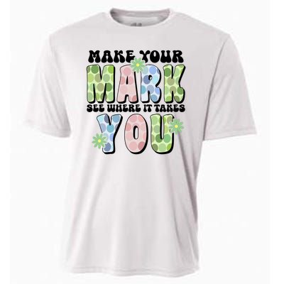 Mark Your Mark See Where It Takes You Dot Day Cooling Performance Crew T-Shirt