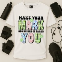 Mark Your Mark See Where It Takes You Dot Day Performance Shirt