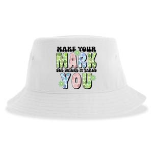 Mark Your Mark See Where It Takes You Dot Day Sustainable Bucket Hat