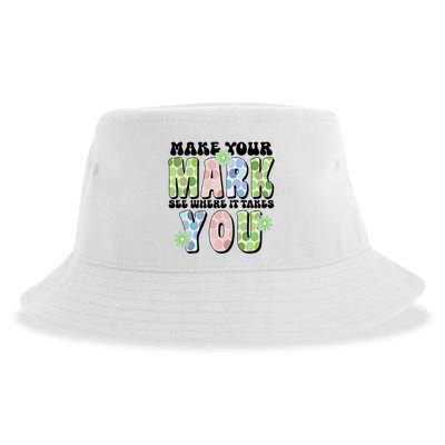 Mark Your Mark See Where It Takes You Dot Day Sustainable Bucket Hat