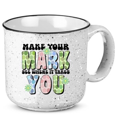 Mark Your Mark See Where It Takes You Dot Day 15oz Campfire Ceramic Mug
