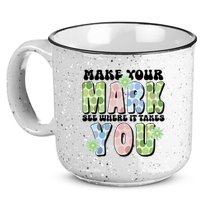 Mark Your Mark See Where It Takes You Dot Day 15oz Campfire Ceramic Mug