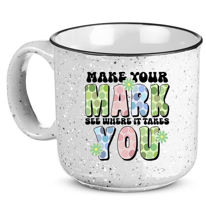 Mark Your Mark See Where It Takes You Dot Day 15oz Campfire Ceramic Mug