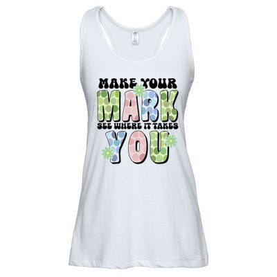 Mark Your Mark See Where It Takes You Dot Day Ladies Essential Flowy Tank
