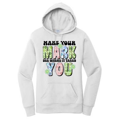 Mark Your Mark See Where It Takes You Dot Day Women's Pullover Hoodie