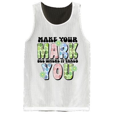 Mark Your Mark See Where It Takes You Dot Day Mesh Reversible Basketball Jersey Tank