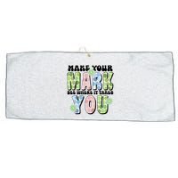 Mark Your Mark See Where It Takes You Dot Day Large Microfiber Waffle Golf Towel