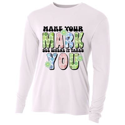 Mark Your Mark See Where It Takes You Dot Day Cooling Performance Long Sleeve Crew