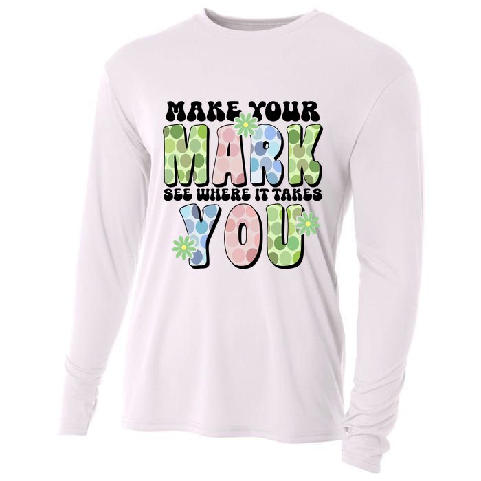 Mark Your Mark See Where It Takes You Dot Day Cooling Performance Long Sleeve Crew
