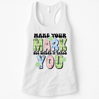 Mark Your Mark See Where It Takes You Dot Day Womens Tank Top